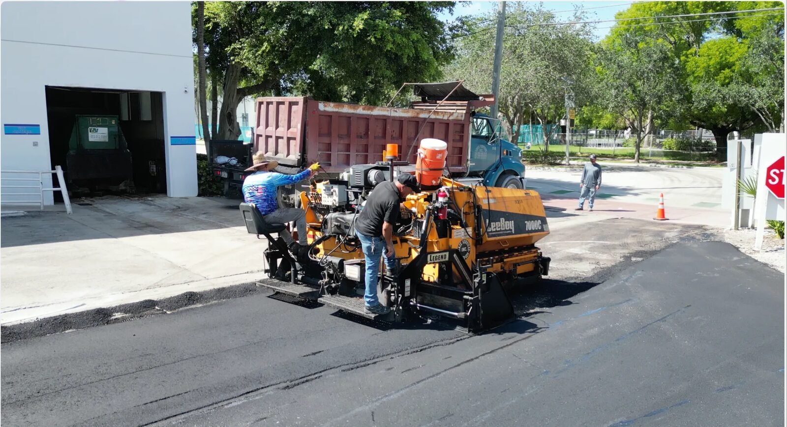 Asphalt Resurfacing in South Florida — Souffront job-site photo